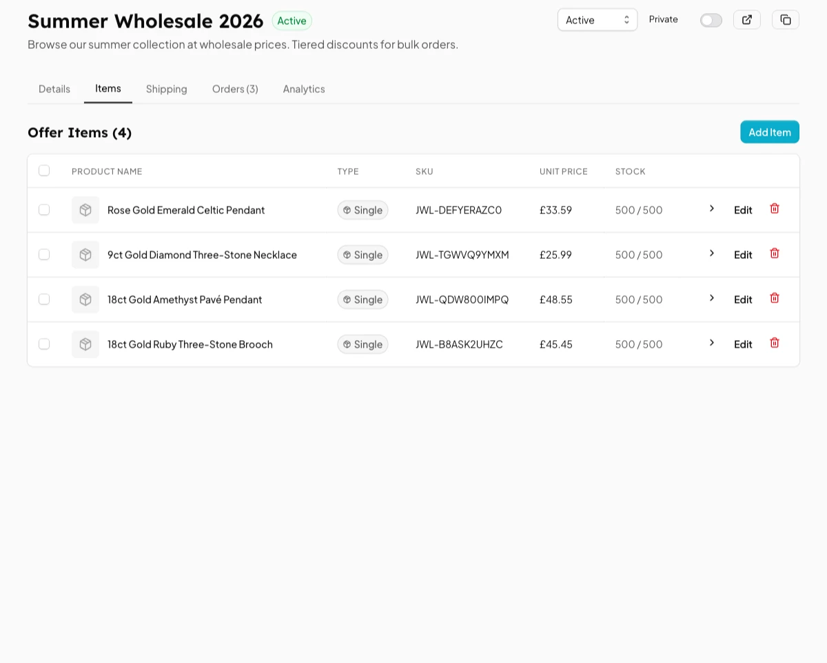 ภาพหน้าจอพอร์ทัลค้าส่ง เร็วๆ นี้